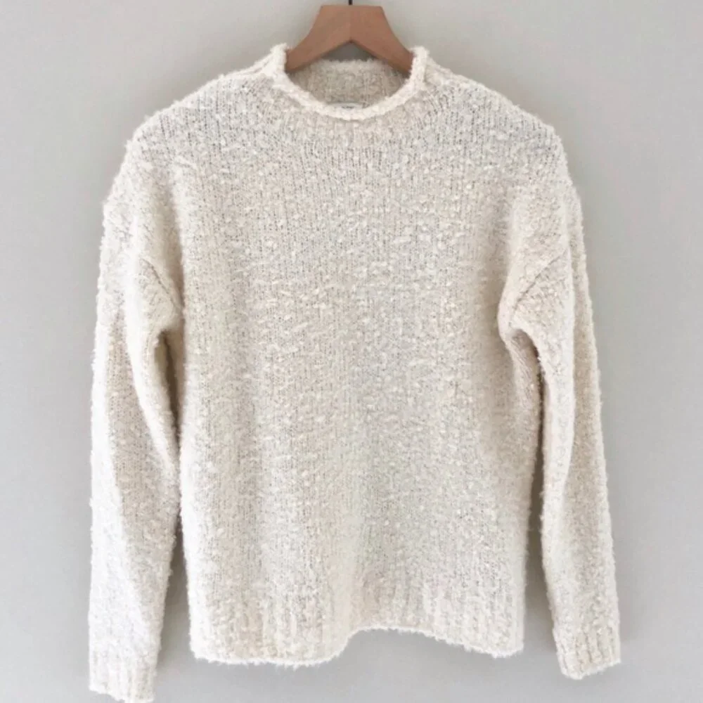 J.Crew Factory Bouclé Mockneck Sweater - Picture 2 of 4